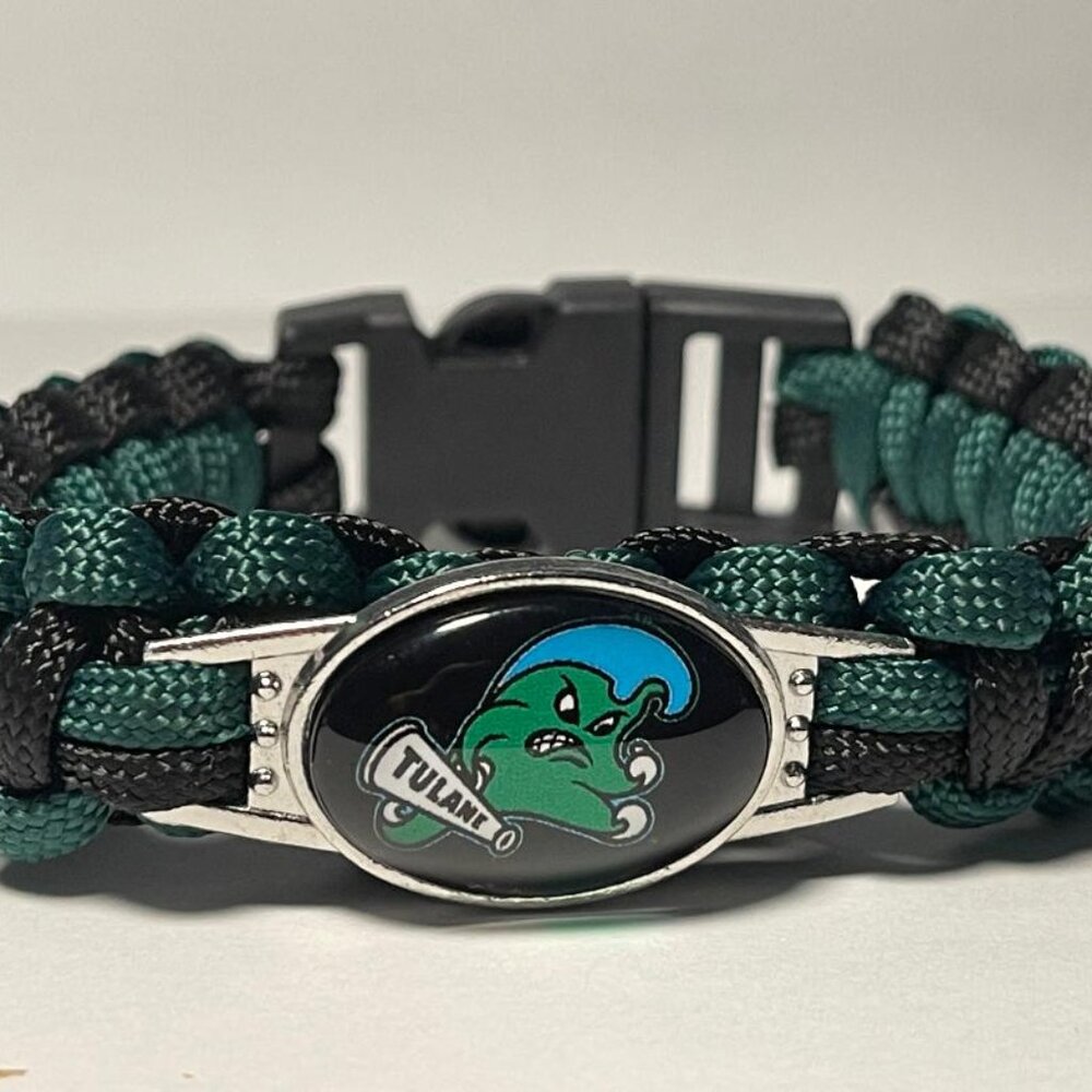 Tulane Green Wave NCAA Paracord Bracelet NEW